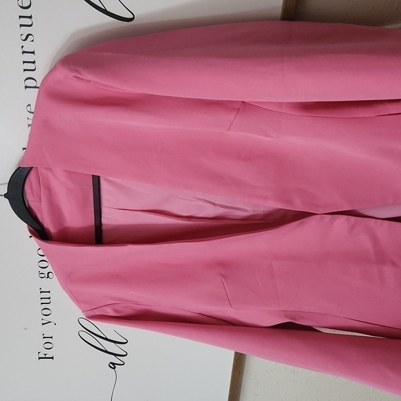 New Pink Blazer With Pockets 2XL Career Formal Y2k Blokecore - Picture 6 of 10